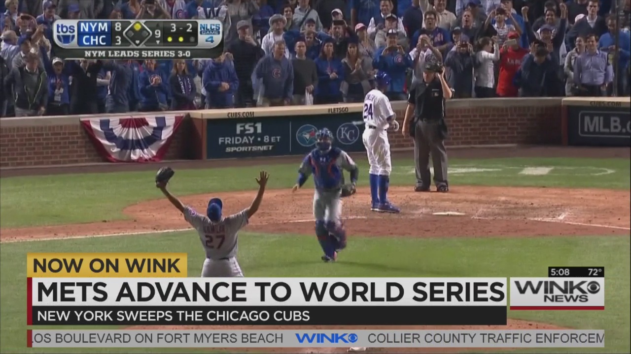 Murphy And The Mets Sweep Cubs To Reach World Series Wink News 