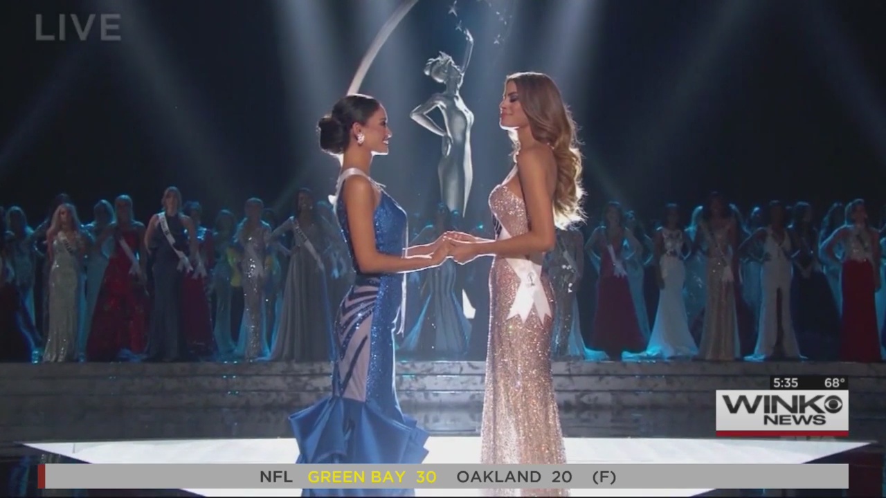 Miss Universe mistake crowns Colombia before Philippines - WINK News