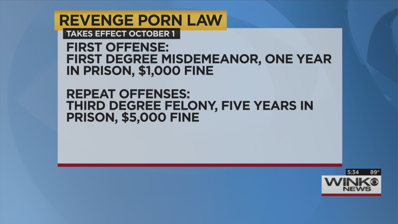 1280px x 720px - Stricter punishment for revenge porn offenders - WINK News