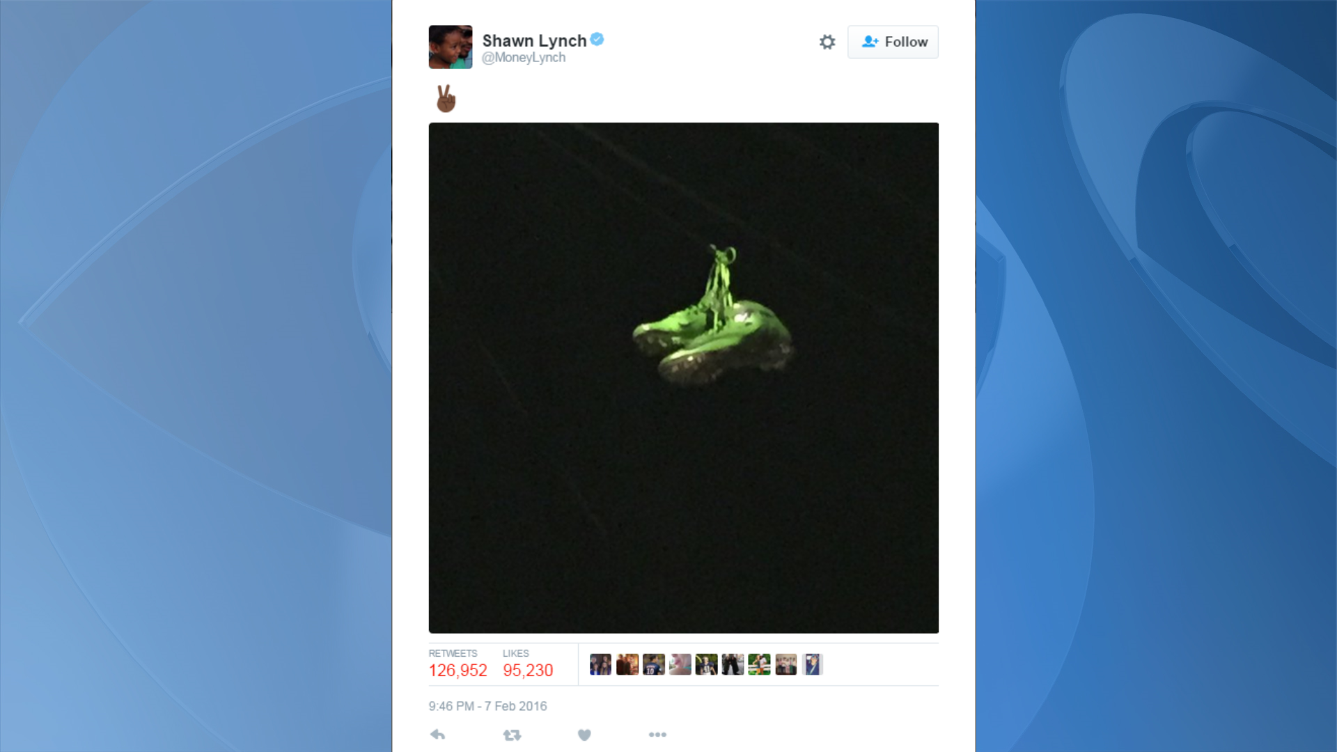 Did Marshawn Lynch tweet retirement during the Super Bowl?