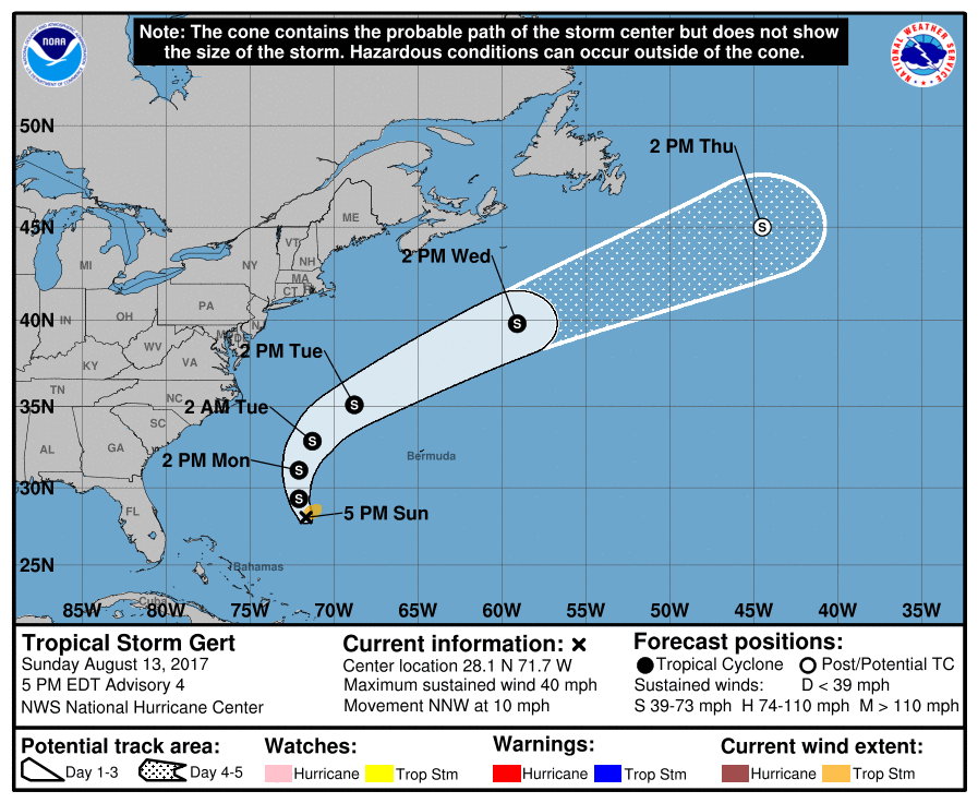 Tropical Depression Eight strengthens to Tropical Storm Gert - WINK News