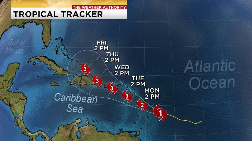 Tropical Storm Maria strengthens into hurricane - WINK News