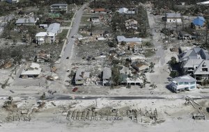 Mexico Beach, Florida after Hurricane Michael. Credit: Chris O'Mera AP