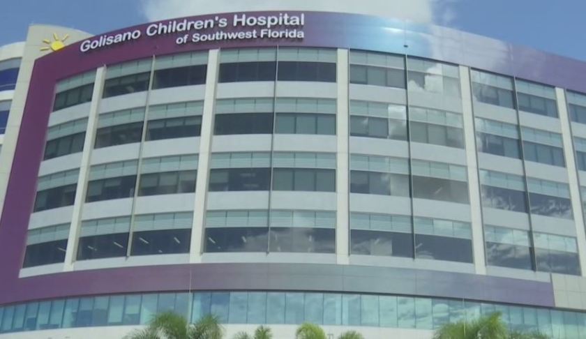 Golisano Children's Hospital building. Photo via WINK News.