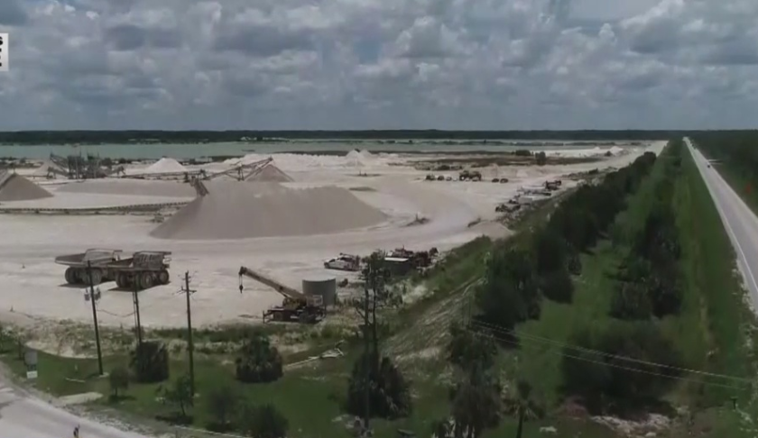 Lee County is considering two new mines. Photo via WINK News.