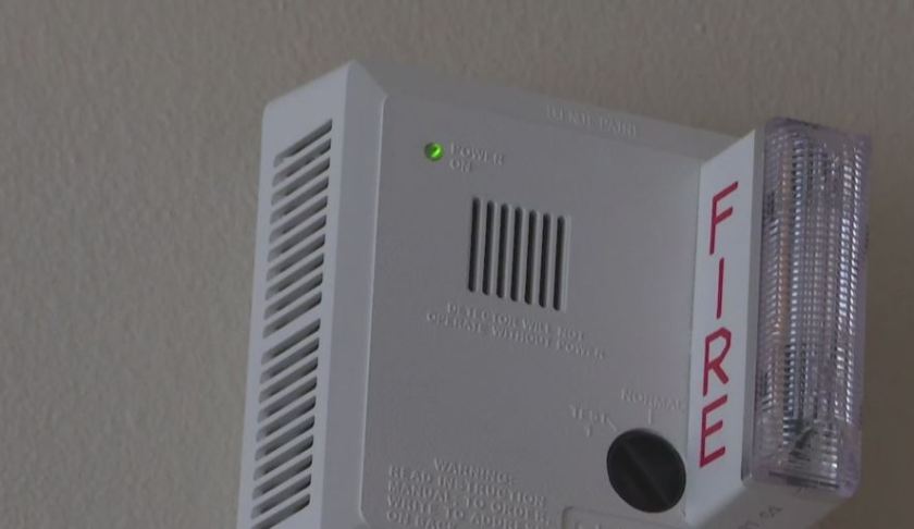 A special smoke detector for the hearing impaired. Photo via WINK News.