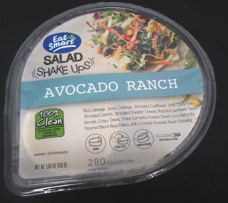 One of the recall items: Eat Smart Single-Serve Salad Shake Ups – Avocado Ranch. Photo via Apio, Inc.