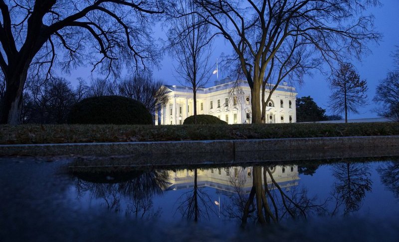 The North Portico of the White House is seen, Friday, Dec. 28, 2018, in Washington. The partial government shutdown will almost certainly be handed off to a divided government to solve in the new year, as both parties traded blame Friday and President Donald Trump sought to raise the stakes in the weeklong impasse. (AP Photo/Alex Brandon)