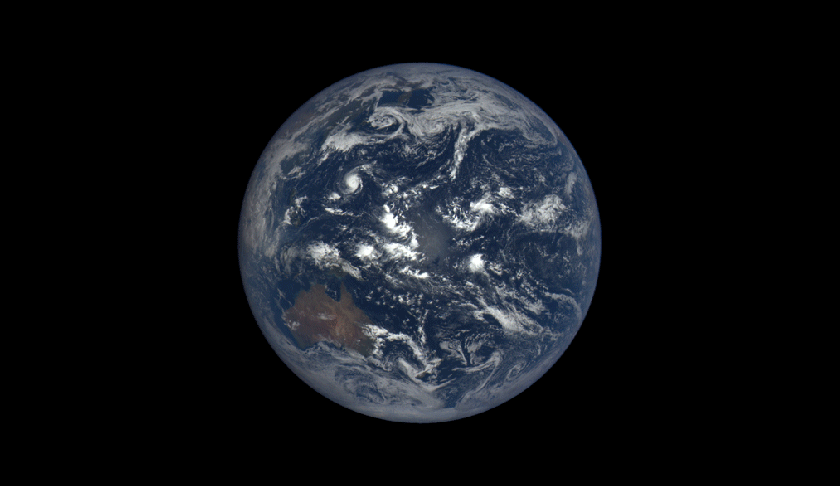 View of earth. Photo via CBS.