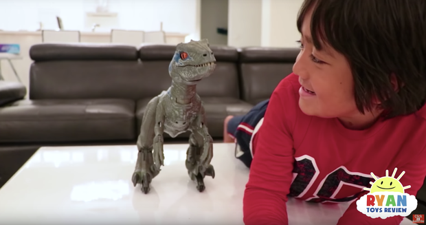 YouTube Ryan ToysReview channel has earned a 7-year-old $22 million this year. Photo via CBS News.