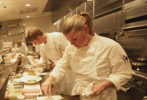 Chef in her element. (Rioja Denver photo.)