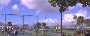 Punta Gorda pickleball court. Photo via WINK News.