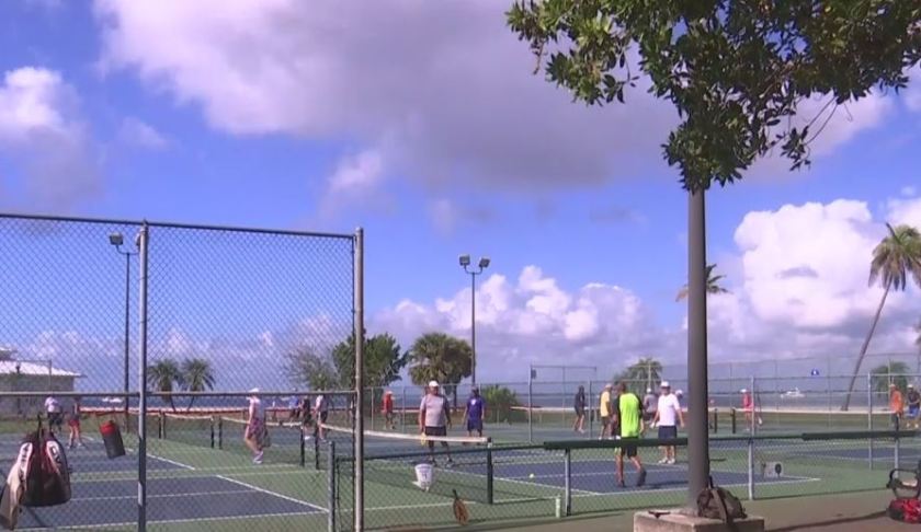 Punta Gorda pickleball court. Photo via WINK News.