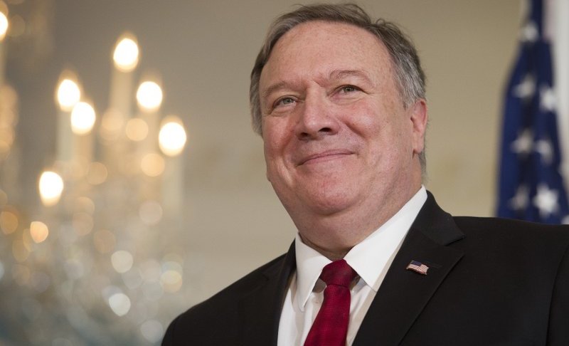 Secretary of State Michael Pompeo at the State Department in Washington. (AP photo)