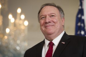 Secretary of State Michael Pompeo at the State Department in Washington. (AP photo)