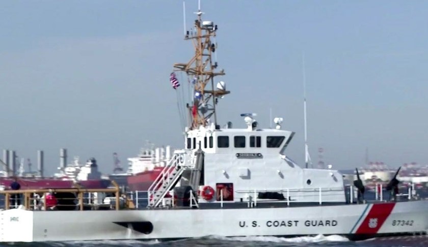 Coast Guard ship. (CBS News photo)