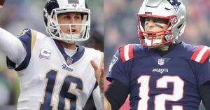 Quarterback matchup in Super Bowl LIII. (CBS Sports photo)