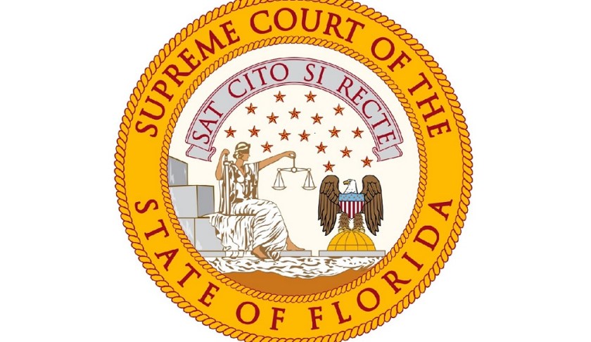 Seal of the Supreme Court of the State of Florida. (Wikipedia photo)