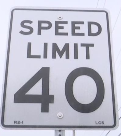Speed limit sign. (WINK News photo)