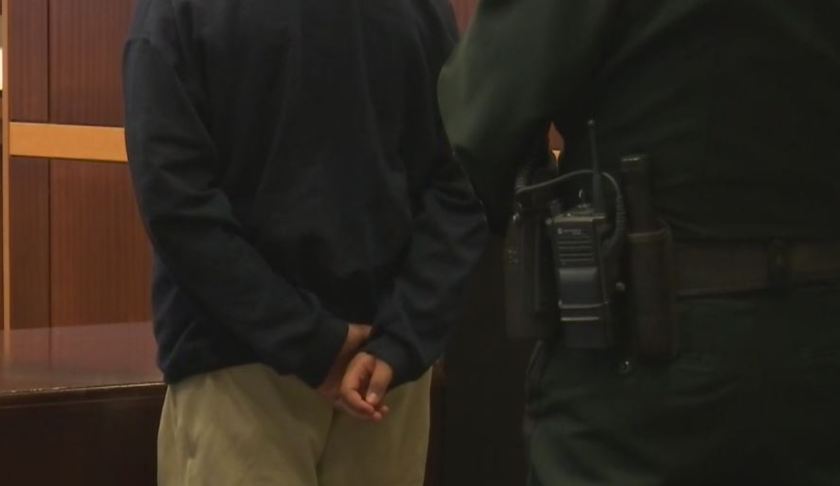 Student in court following a school mass shooting threat. (WINK News photo)