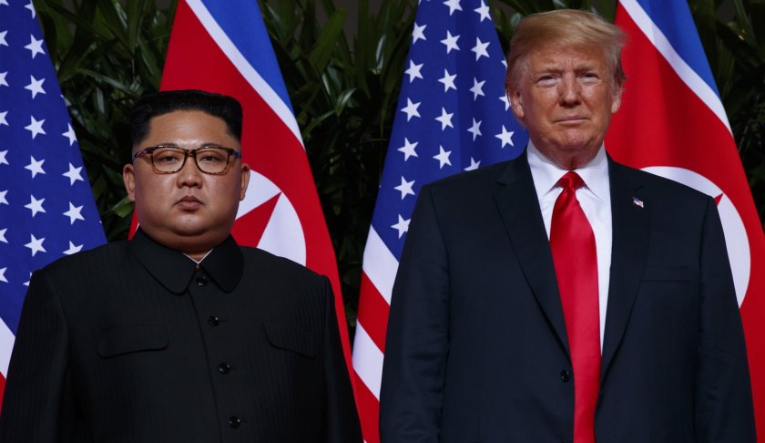 In this June 12, 2018, photo, U.S. President Donald Trump stands with North Korean leader Kim Jong Un during a meeting on Sentosa Island, in Singapore. For some observers, the nightmare result of the second summit between Trump and Kim is an ill-considered deal that allows North Korea to get everything it wants while giving up very little, even as the mercurial leaders trumpet a blockbuster nuclear success. (AP Photo/Evan Vucci)