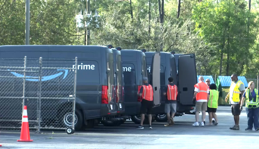 FILE: Amazon Delivery Station in Lee County. (Credit: WINK News/FILE)