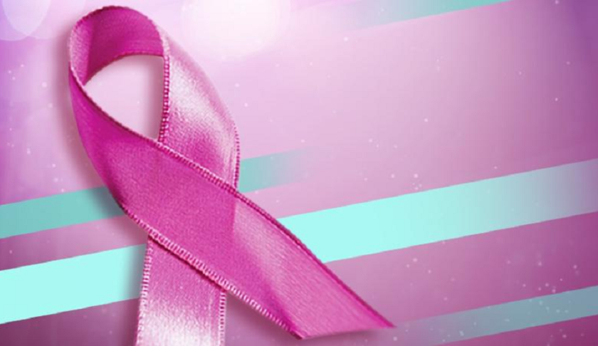 Breast cancer ribbon. (Credit: CBS)