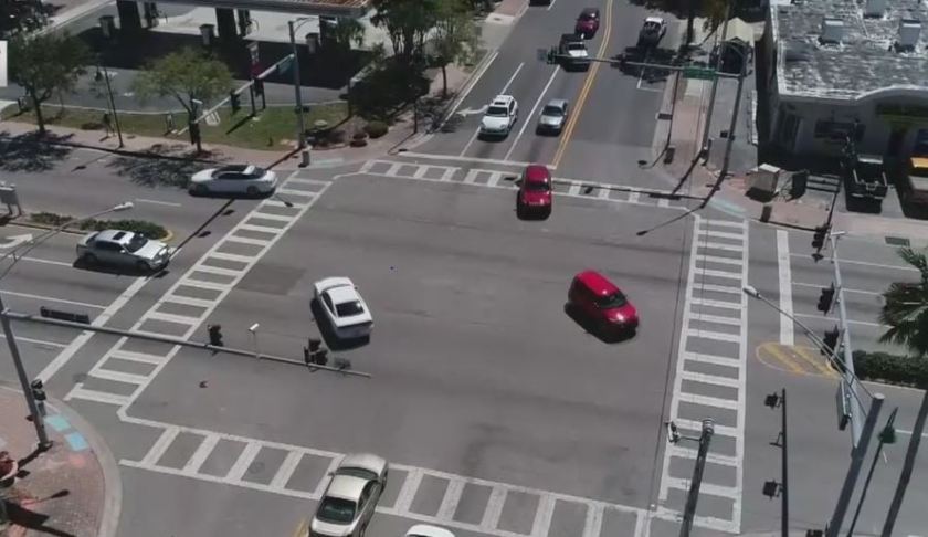 Busy Cape Coral intersection. (WINK News photo)