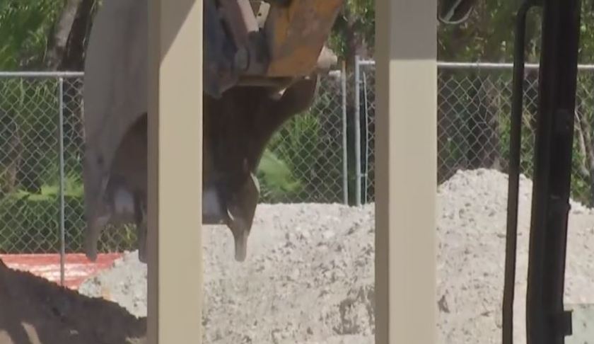 Construction at Anthony Park. (Credit: WINK News)