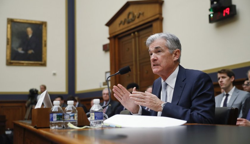 FILE- In this Feb. 27, 2019, file photo Federal Reserve Board Chair Jerome Powell gestures while speaking before the House Committee on Financial Services hearing on Capitol Hill in Washington. The message the Federal Reserve is poised to send on Wednesday, March 20, when its latest policy meeting ends this week is a soothing one. It reflects an abrupt shift in tone since the start of the year in the face of a slowdown in the United States and abroad, persistently tame inflation and a nervous stock market. (AP Photo/Pablo Martinez Monsivais, File)