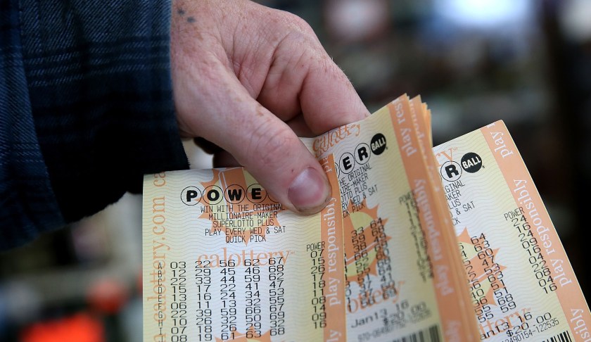 Lottery ticket. (Credit: CBS News)