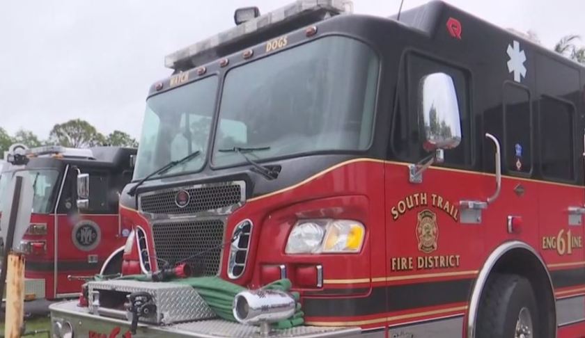 South Trail Fire District vehicles. (Credit: WINK News)