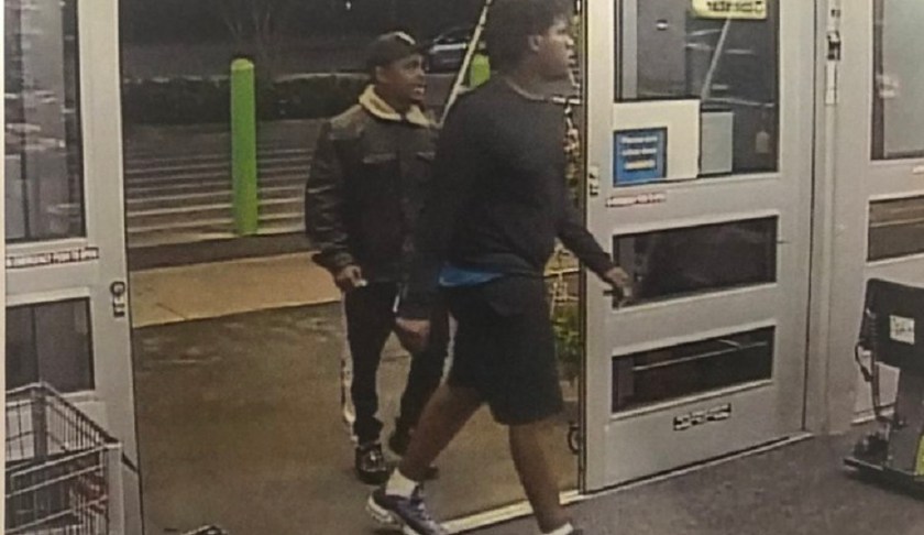 The two suspects in the Walmart gift card theft. (CCPD photo)
