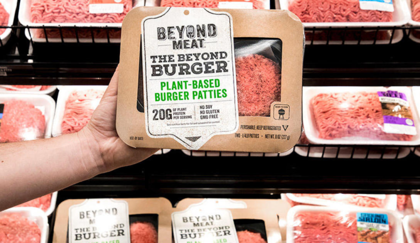 Beyond Meat plant-based burger. (Credit: CBS News)