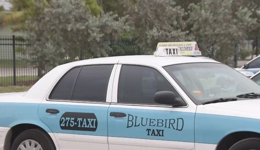 Bluebird taxicab. (Credit: WINK News)