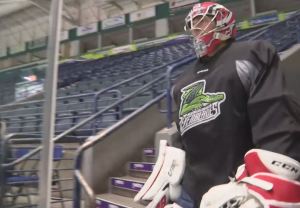 Everblades goalie. (Credit: WINK News)