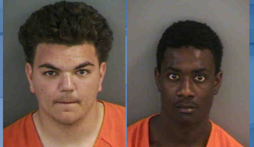 Mugshot of Ricardo Martinez, 18, and Edson Laguerre, 18. (Credit: Collier County Sheriff's Office)