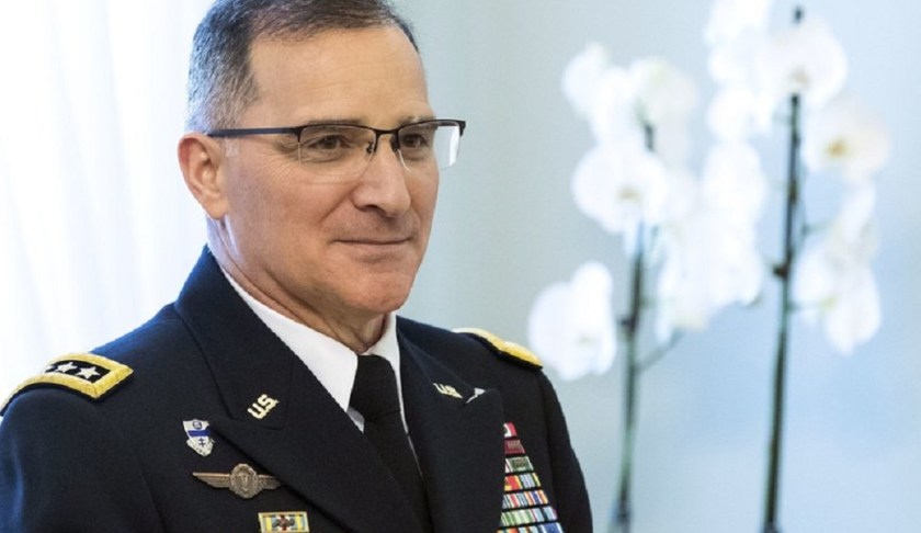 FILE - In this March 16, 2017, file photo, NATO's Supreme Allied Commander Europe, Army Gen. Curtis Scaparrotti arrives for a meeting in Vilnius, Lithuania. The deep chill in U.S.-Russian relations is stirring concern in some quarters that Washington and Moscow are in danger of stumbling into an armed confrontation that, by mistake or miscalculation, could lead to nuclear war. “During the Cold War, we understood each other’s signals. We talked,” says Scaparrotti, who is about to retire. “I’m concerned that we don’t know them as well today.” (AP Photo/Mindaugas Kulbis, File)