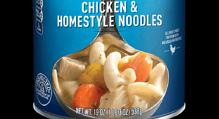 Progresso chicken and home style noodles. (Credit: Wikipedia)