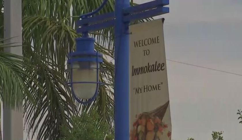 Banner welcomes visitors and returning residents. (Credit: WINK News)