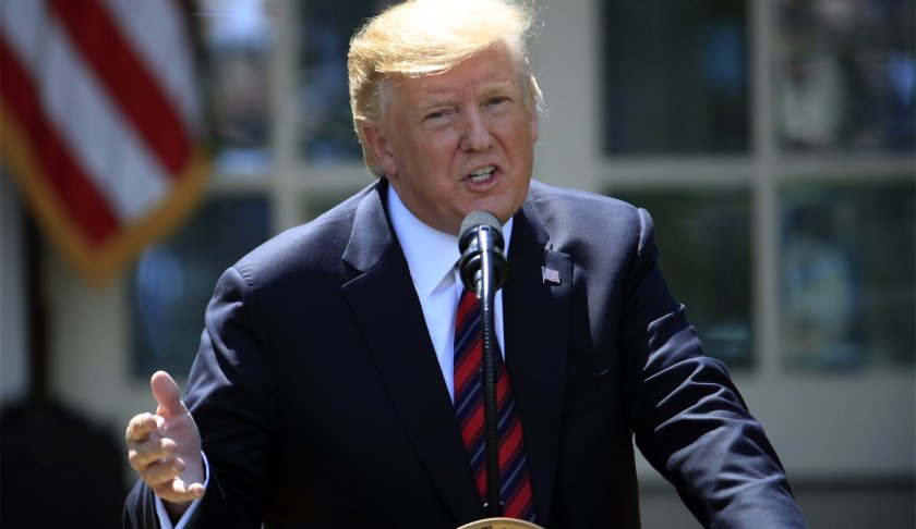 President Donald Trump speaks about modernizing the immigration system in the Rose Garden of the White House, Thursday, May 16, 2019, in Washington. (AP Photo/Manuel Balce Ceneta)