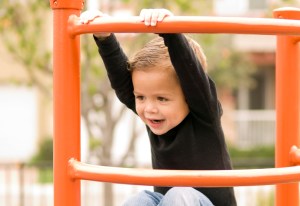 Boy on the playground. (Credit: CBS News)