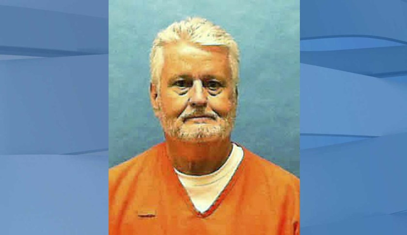In this updated photo made available by the Florida Department of Law Enforcement shows Bobby Joe Long in custody. Long, is scheduled to be executed Thursday, May 23, 2019, for killing 10 women during eight months in 1984 that terrorized the Tampa Bay area. He was sentenced to 401 years in prison, 28 life sentences and one death sentence. His execution is for the murder of 22-year-old Michelle Simms. (Florida Department of Law Enforcement via AP)