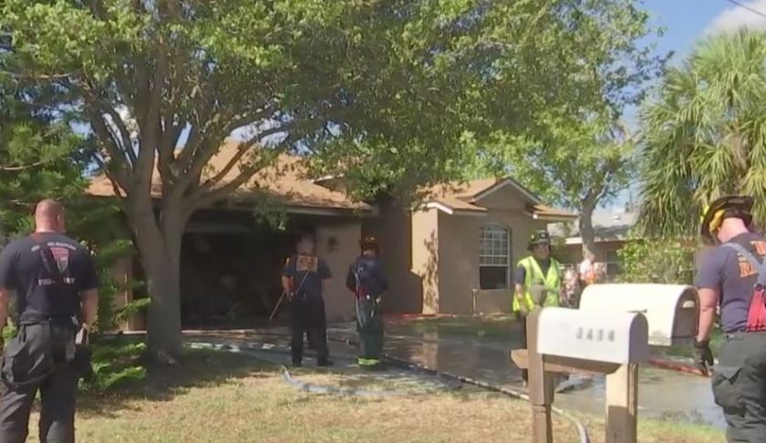 Scene of an earlier fire that Greater Naples Fire responded to. (Credit: WINK News)