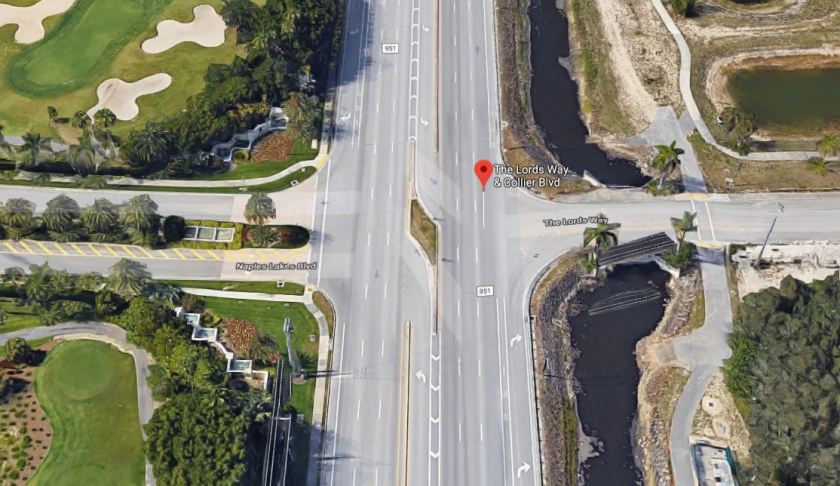 Site of the Tuesday afternoon crash. (Credit: Google Maps)