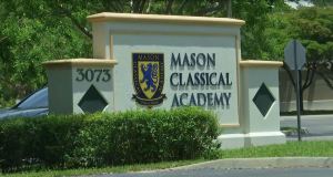 An entrance to Mason Classical Academy. (Credit: WINK News)