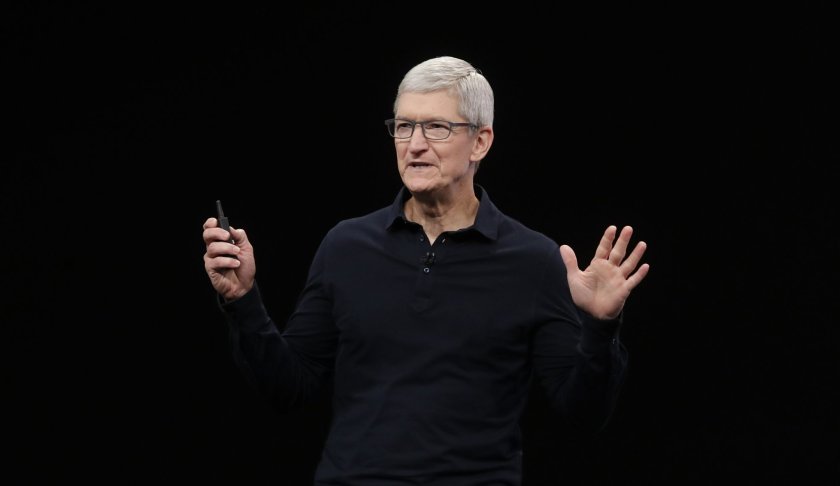Apple CEO Tim Cook speaks at the Apple Worldwide Developers Conference in San Jose, Calif., Monday, June 3, 2019. (AP Photo/Jeff Chiu)