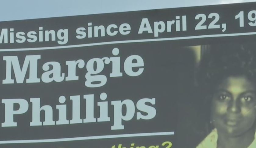 Billboard of Margie McGee, who died 43-years ago. (Credit: WINK News)