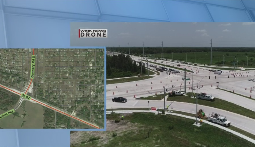 Continuous traffic flow project in Lehigh Acres. (Credit: WINK News)