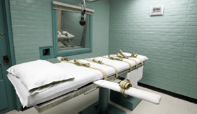 Death penalty bed. (Credit: AP)